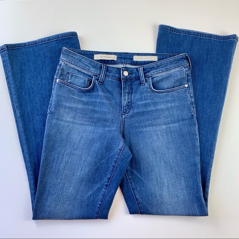 Anthro Pilcro & The Letterpress Stet Flare Jeans